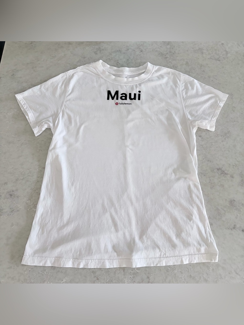 Lululemon Hawaii Maui All Yours Cotton Tee in White - Size S